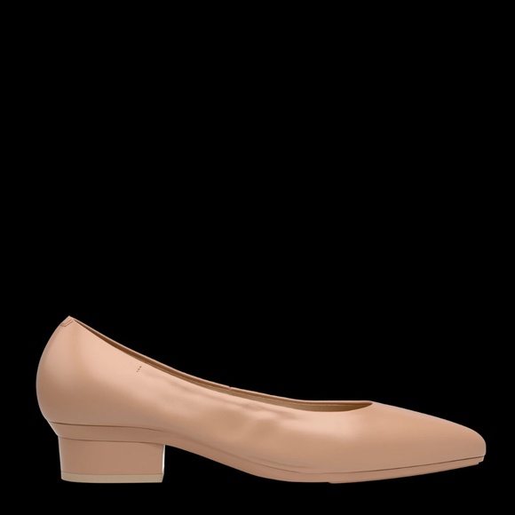 Pashion Footwear - The Pump Wide Width - Latte Leather Flat 1.5" - Picture 8 of 11